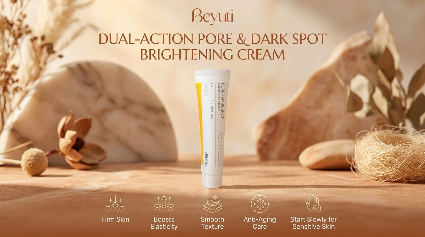 CELIMAX Pore + Dark Spot Brightening Cream (35ml) – Niacinamide & Tranexamic Acid Face Moisturizer