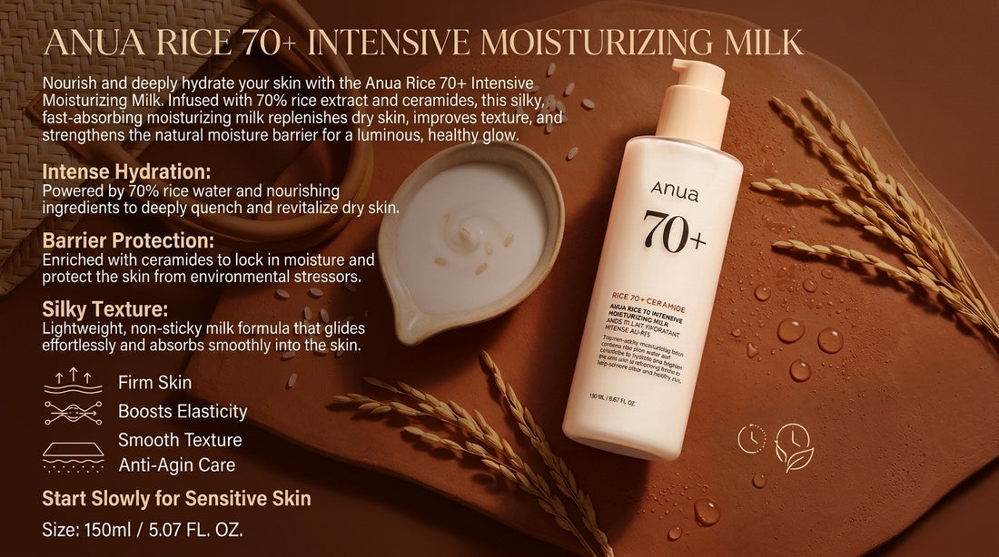 Anua Rice 70+ Intensive Moisturizing Milk