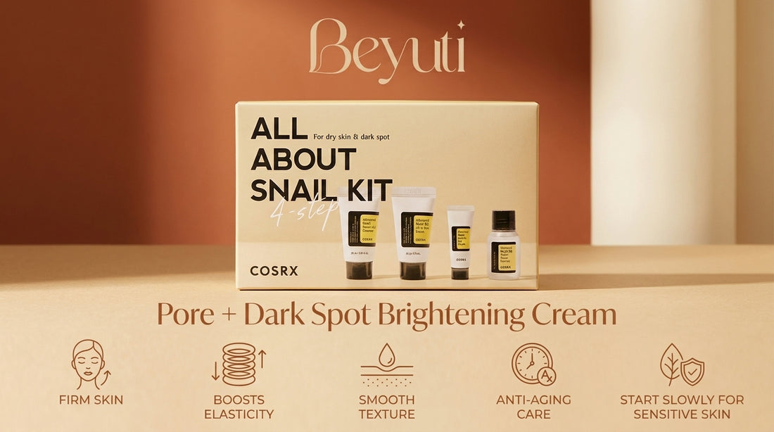 COSRX All About Snail Kit For Dry Skin &amp; Dark Spot (4-Piece Trial Set) – Snail Mucin Skincare Kit