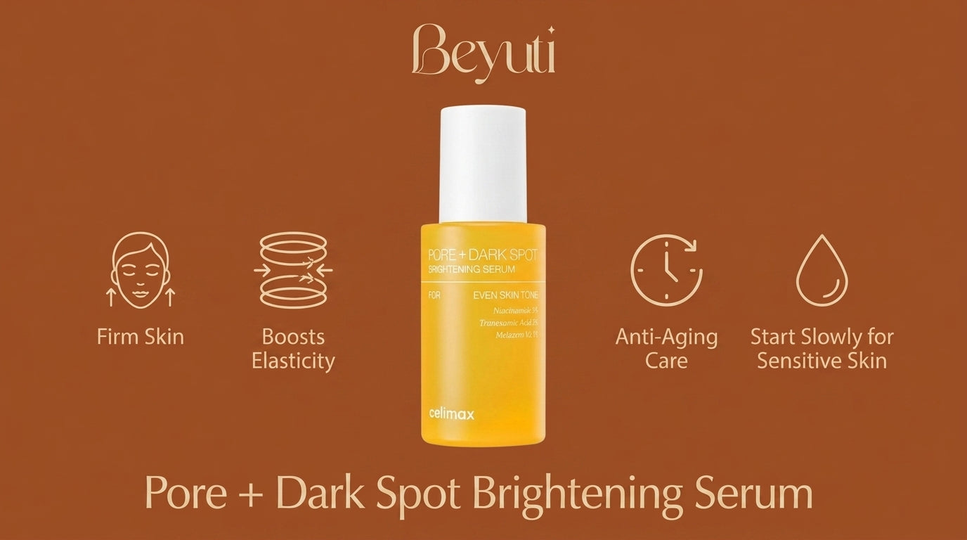 CELIMAX Pore + Dark Spot Brightening Serum (30ml) – Niacinamide &amp; Tranexamic Acid Face Serum