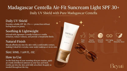 Centella Skin 1004 Madagascar Centella Air-Fit Suncream Light SPF 30+